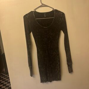 Acid wash body con dress